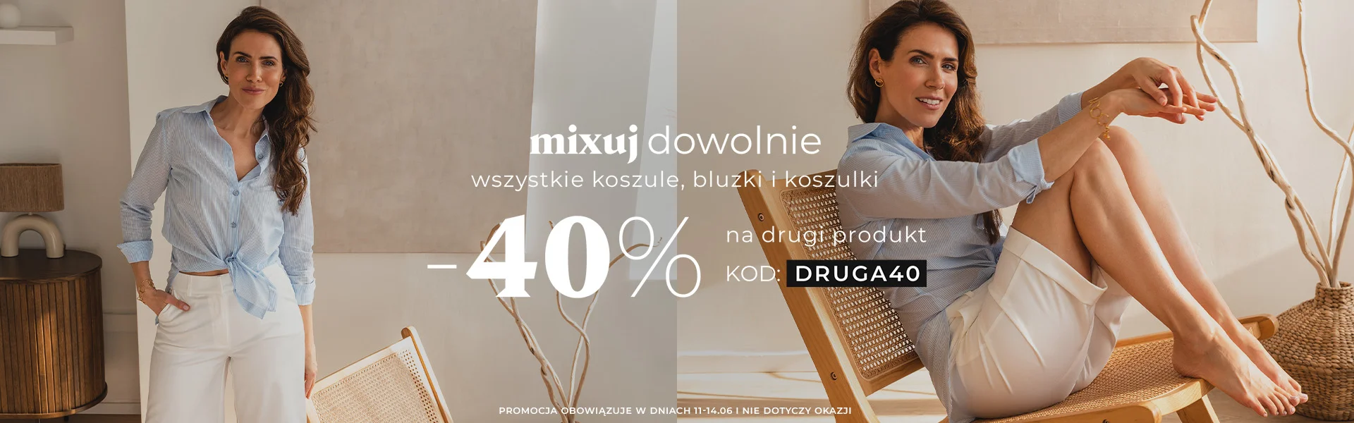 MIKSUJ DOWOLNIE  wszystkie koszule, bluzki i koszulki -40%  na drugi produkt kod: druga40 Promocja nie dotyczy Okazji