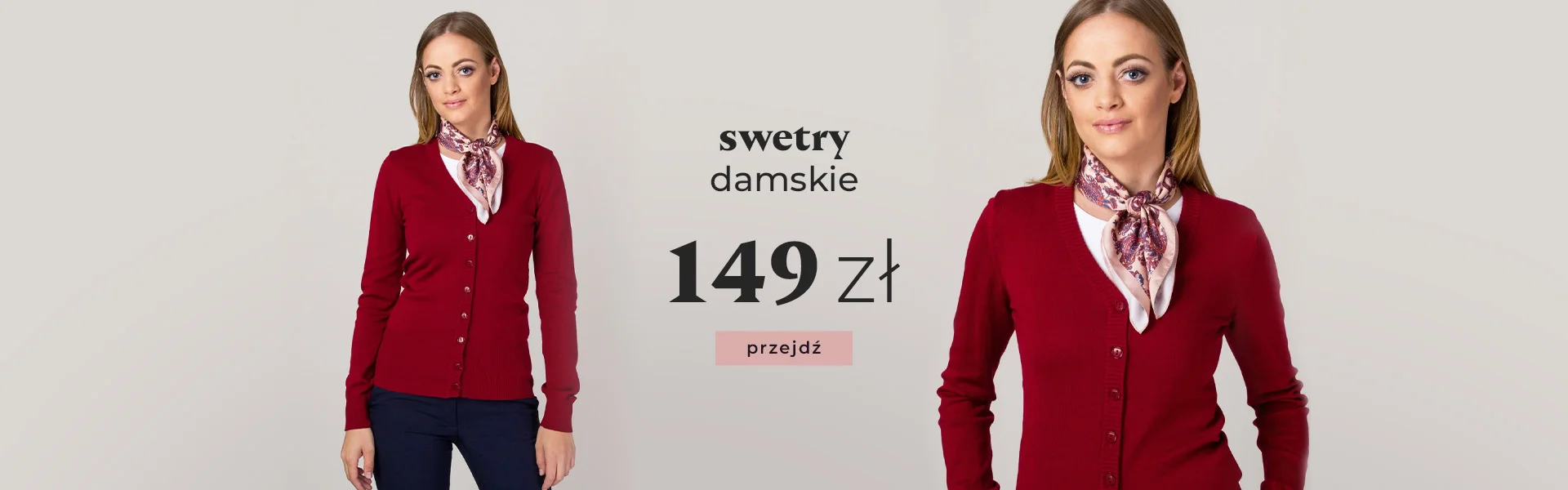 Swetry damskie 149 zł 