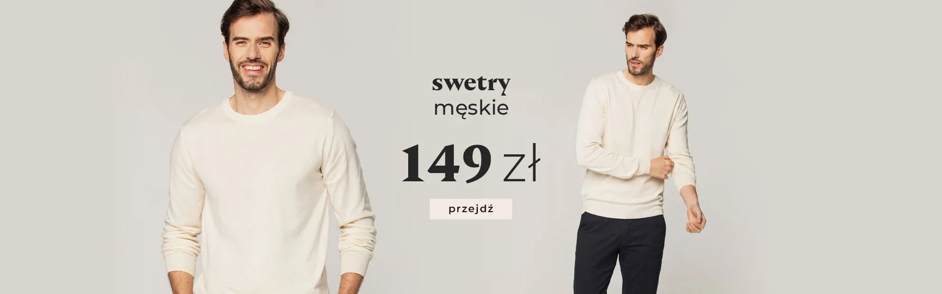 Swetry męskie 149 zł 