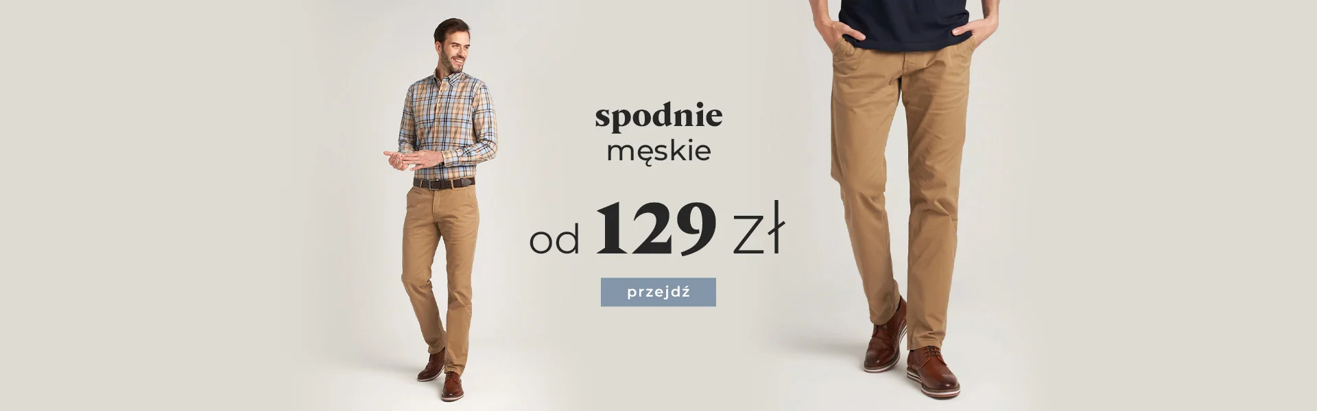 Spodnie męskie  od 129 zł&nbsp;
