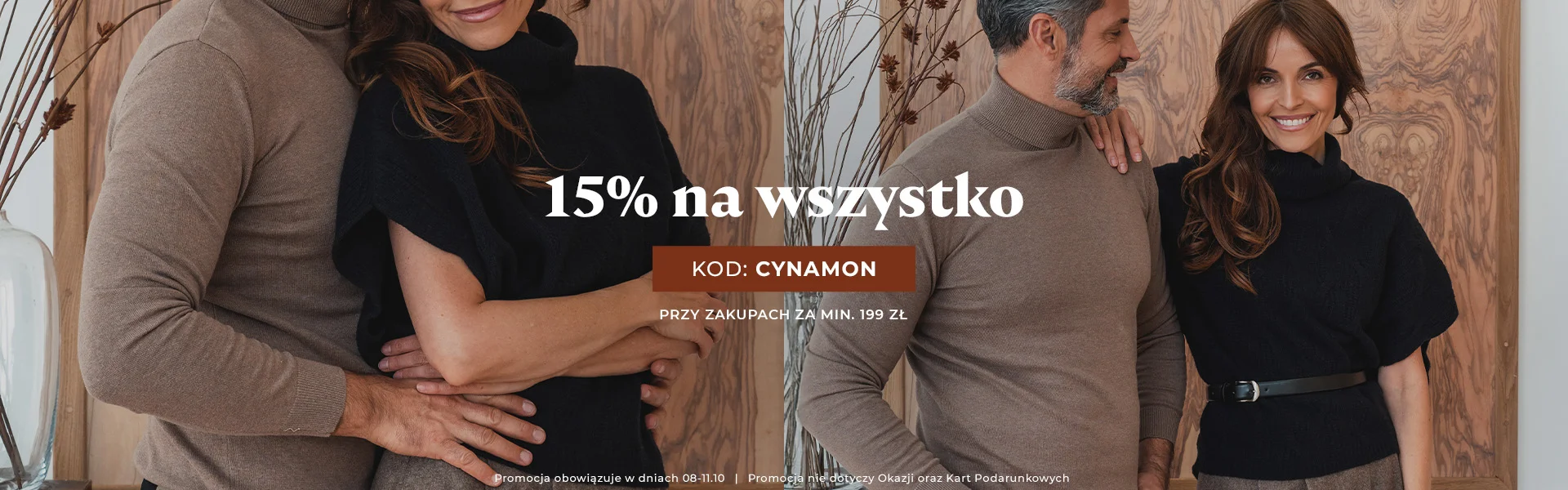 15% na wszystko kod: CYNAMON