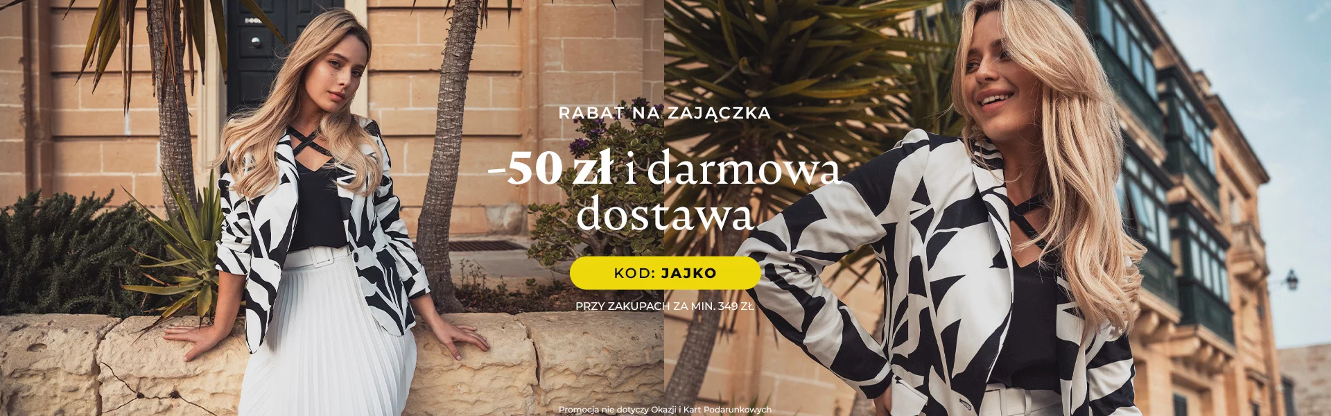 RABAT NA ZAJĄCZKA -50 zł i darmowa dostawa kod: JAJKO przy zakupach za min. 349 zł 