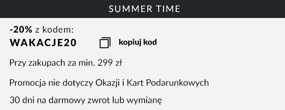 -20% na lato! Kod: WAKACJE20
