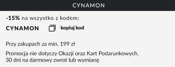 -15% Kod: CYNAMON