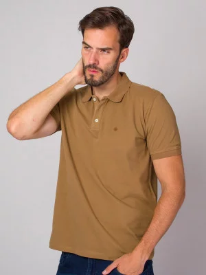 Camelowa koszulka polo