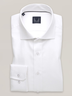Biała taliowana koszula