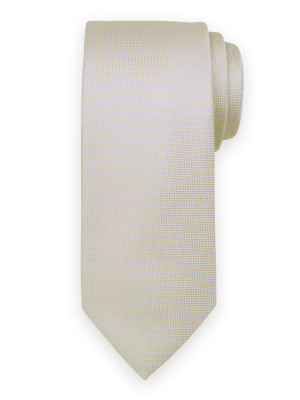 Klasyczny jasnobeżowy krawat