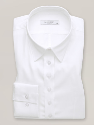 Biała bluzka damska typu long size