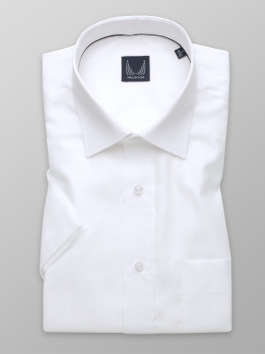 Biała klasyczna koszula w prążek