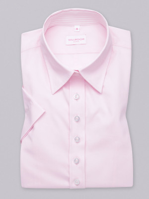 Różowa bluzka z krótkim rękawem