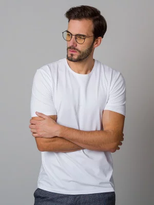 Biały t-shirt męski