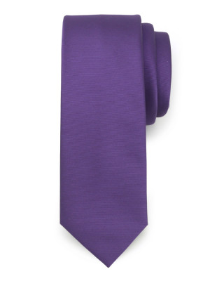 Wąski fioletowy krawat