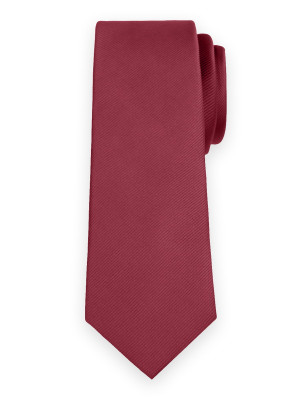 Klasyczny bordowy krawat w prążek