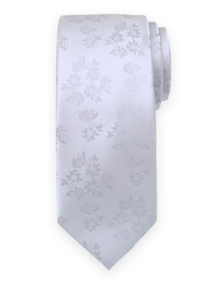 Klasyczny krawat ślubny z bogatym wzornictwem