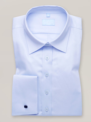 Klasyczna błękitna bluzka na spinki
