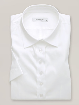 Biała bluzka z krótkim rękawem