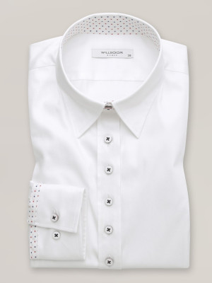 Biała bluzka z kontrastami