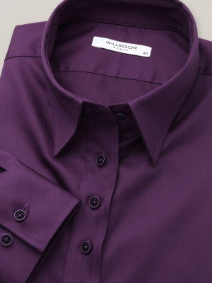 Klasyczna fioletowa bluzka typu long size