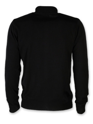 Czarny sweter rozpinany