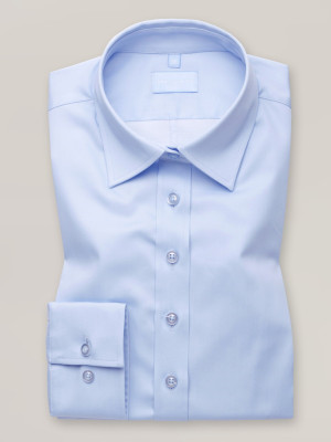 Klasyczna błękitna bluzka typu long size