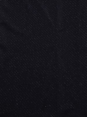 Czarna bluzka w brokatowy prążek o luźnym kroju