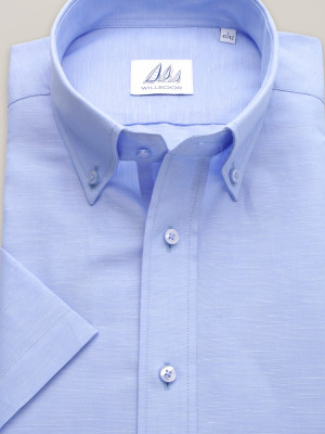 Błękitna taliowana koszula
