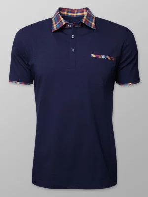 Granatowa koszulka polo