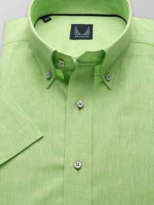 Zielona taliowana koszula
