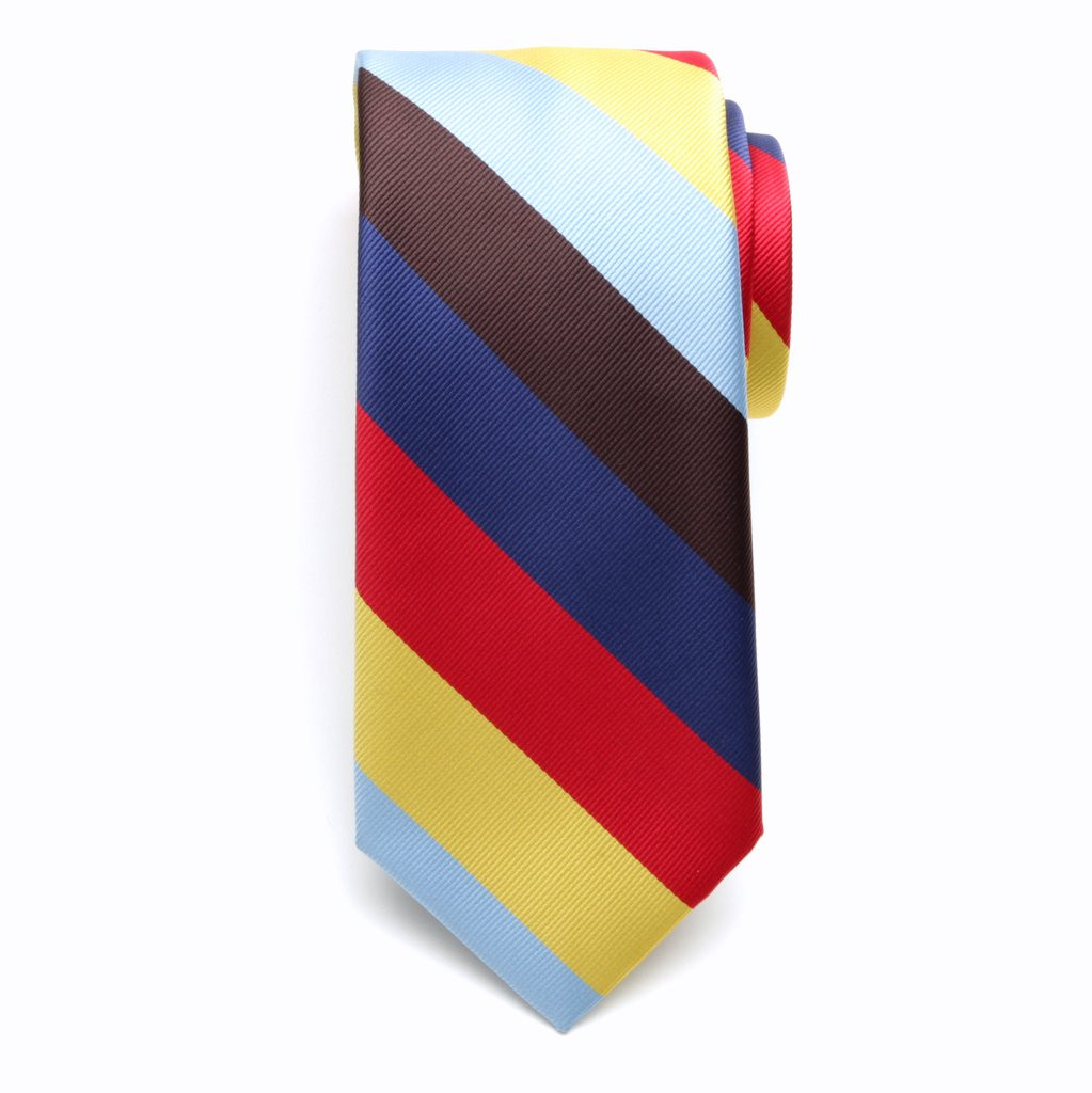 Klasyczny krawat w kolorowe pasy