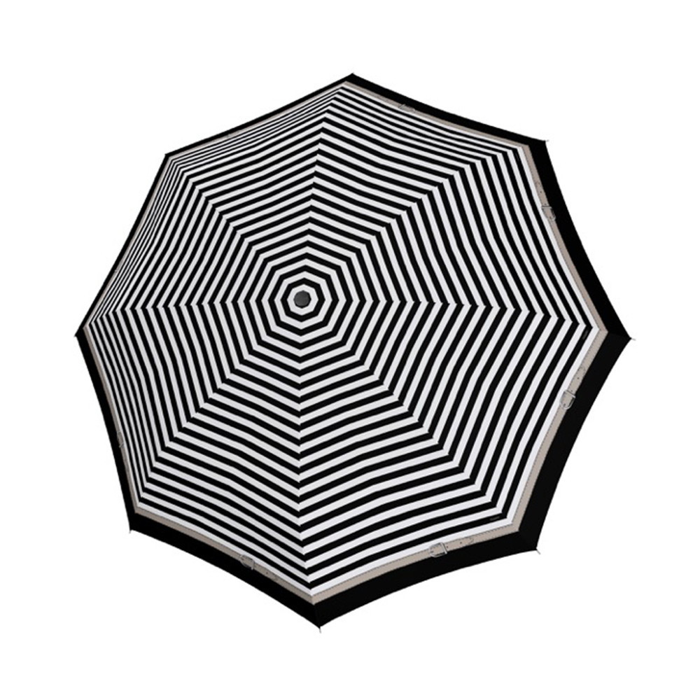 Parasol damski marki Doppler w czarno-białe paski
