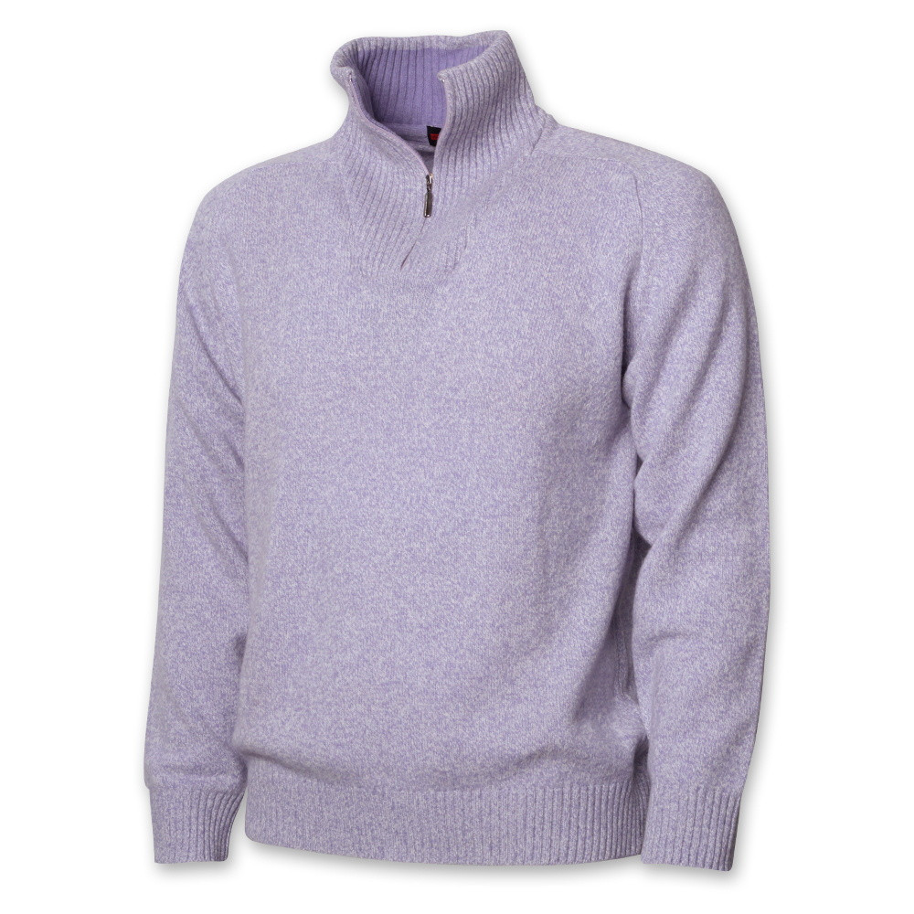 Jasnofioletowy sweter z wełny merynosów