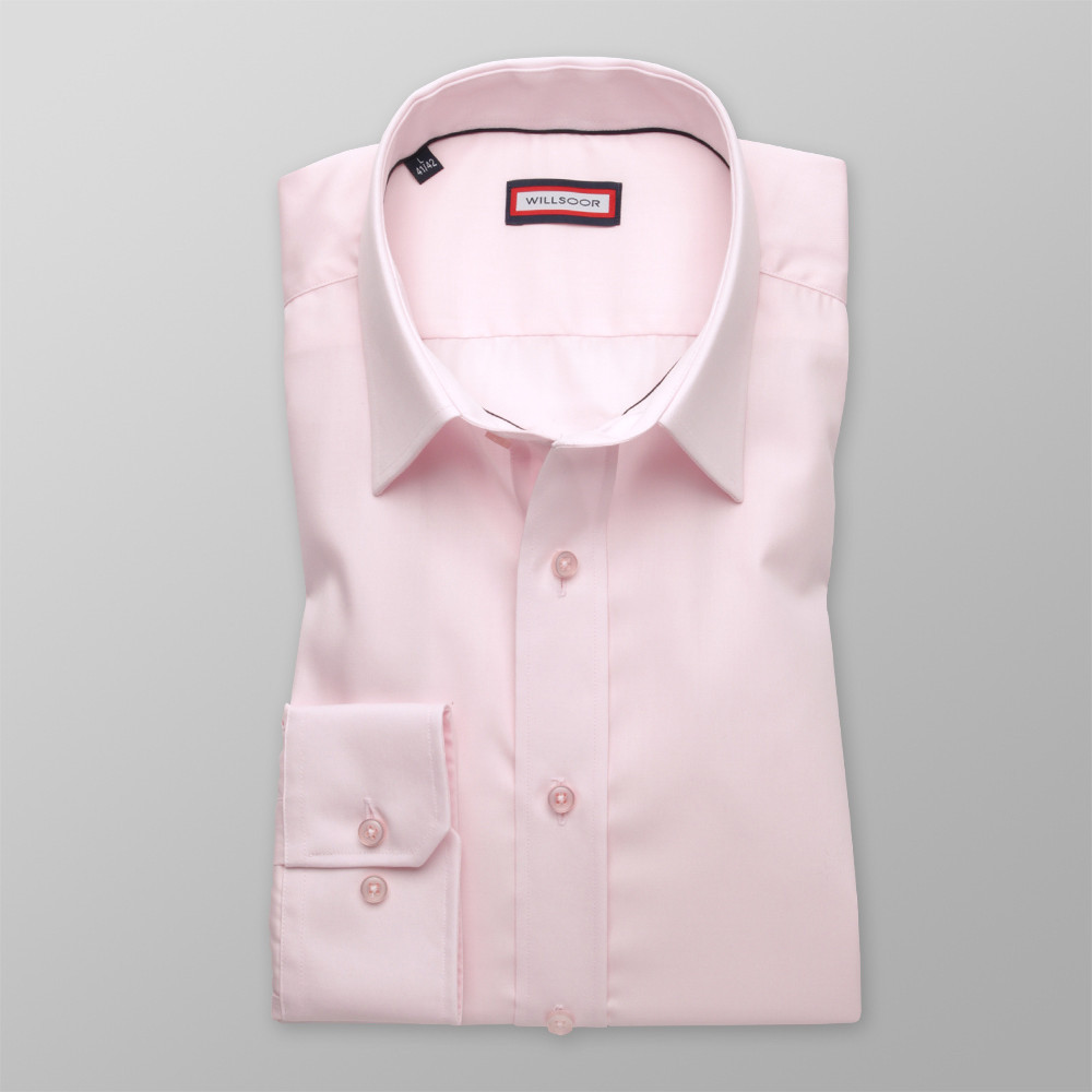 Różowa taliowana koszula