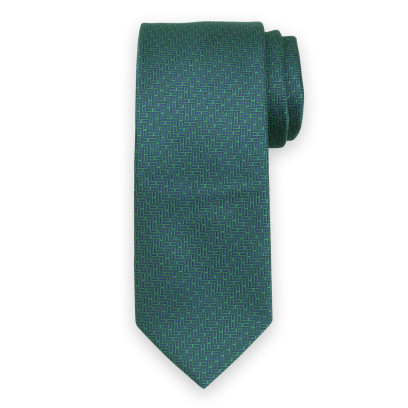Granatowo-zielony krawat