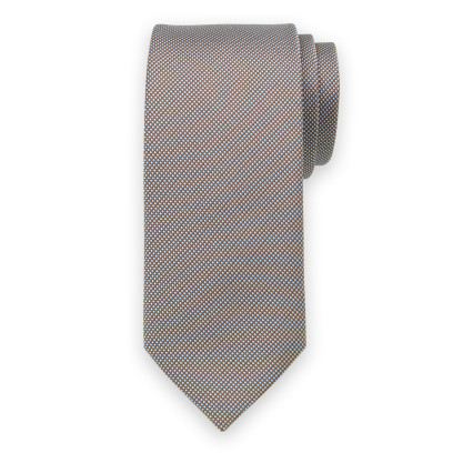 Brązowo-błękitny klasyczny krawat