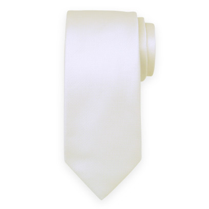 Klasyczny krawat w kolorze ecru