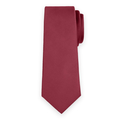 Klasyczny bordowy krawat w prążek