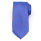 Klasyczny modrakowy krawat w kropki