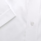 Biała taliowana koszula w delikatny prążek