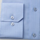 Niebieska taliowana koszula w jodełkę