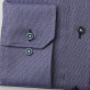 Granatowa taliowana koszula w przeplatany wzór