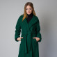 Zielony płaszcz damski