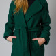 Zielony płaszcz damski