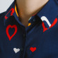 Granatowa bluzka w kolorowe serca