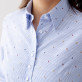 Wzorzysta bluzka w błękitno-białe paski