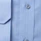 Niebieska taliowana koszula w jodełkę