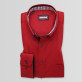 Czerwona klasyczna koszula z kontrastami