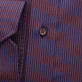 Taliowana koszula w brązowo-granatowe paski