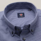 Granatowa klasyczna koszula w kurzą stopkę