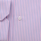 Różowa klasyczna koszula w błękitne paski