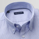 Jasnobłękitna klasyczna koszula w paski i prążki